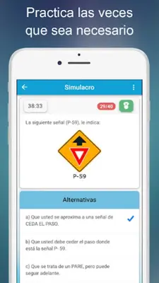 MT Simulacro de examen 2023 android App screenshot 3